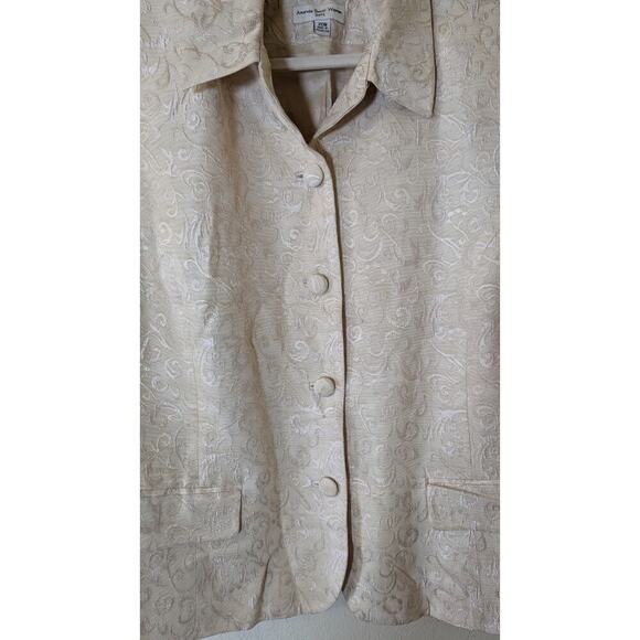 Amanda Smith Flare Skirt Two Piece Suit Set Blazer Jacket Retro Vintage 20W - Picture 4 of 13